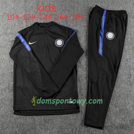 Inter Mediolan Dziecięcy Komplet Bluzy Treningowe Czarny 2018-2019